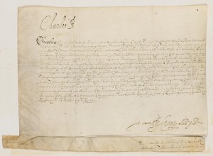 1620 signed memo from Prince of Wales