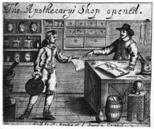 17Th Century English Apothecary Shop